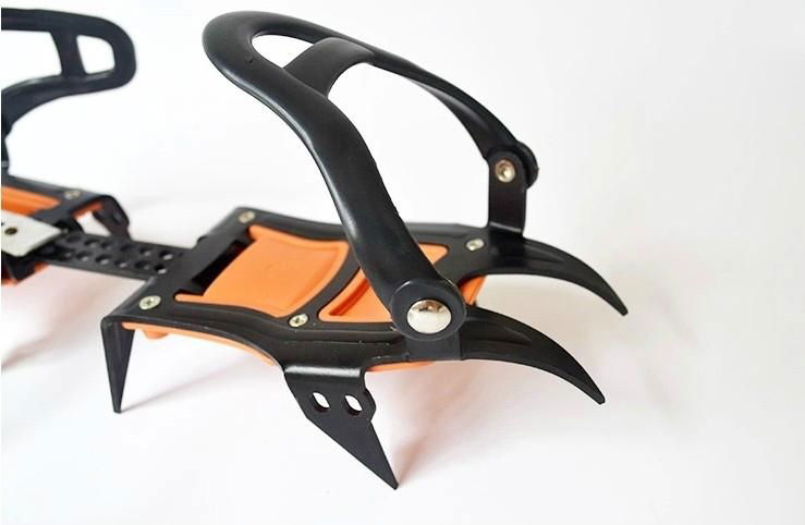 Ten teeth technology-based full- strapped climbing crampons 4