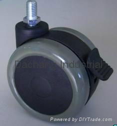 75mm Unhooded PU Coated Caster 4