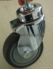 Thread Steel Plastic Brace Caster 