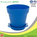 152mm or 6 inch Plastic indoor decorative Plant or Flower pots 3