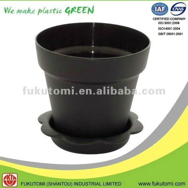 152mm or 6 inch Plastic indoor decorative Plant or Flower pots 5