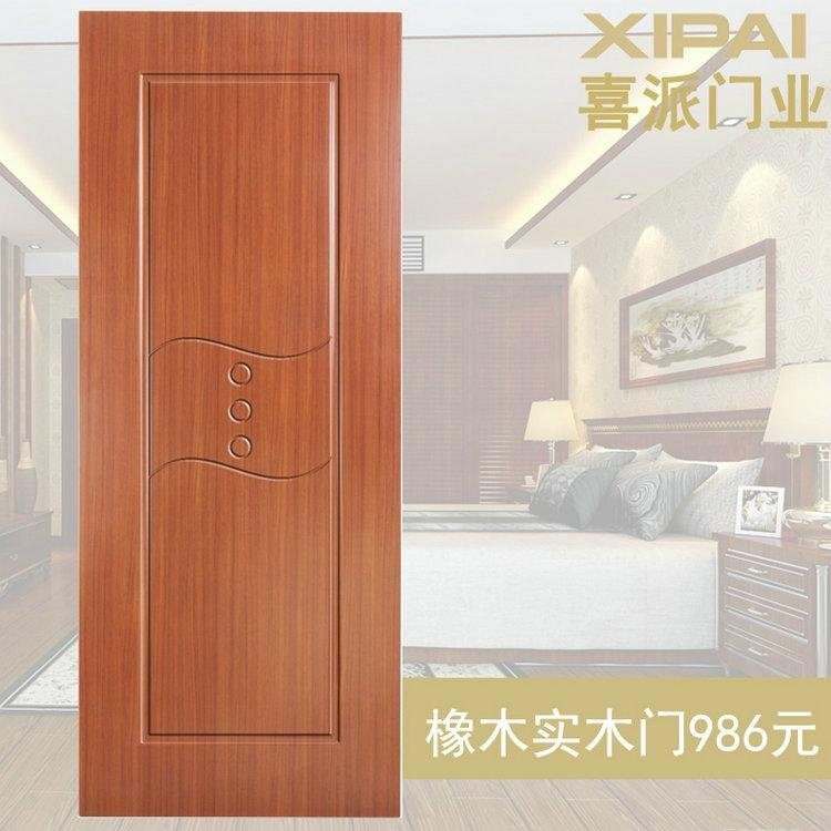 anti-fire handcraft wooden door fire-proof wooden door Solid wood composite door 