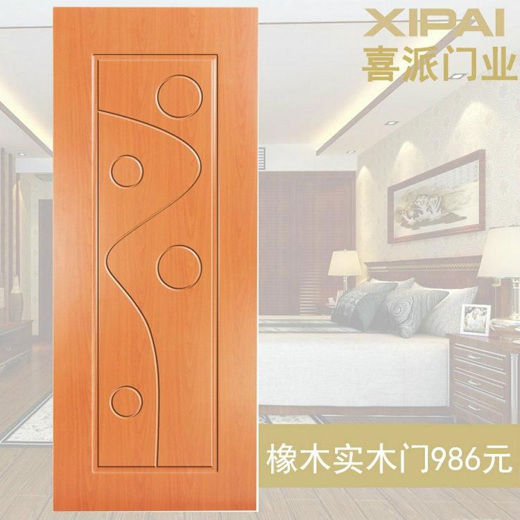 anti-fire handcraft wooden door fire-proof wooden door Solid wood composite door  4