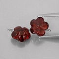 Natural Gemstone Garnet cutting