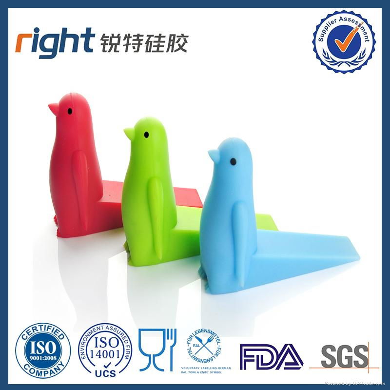 Creative shape silicone door stopper