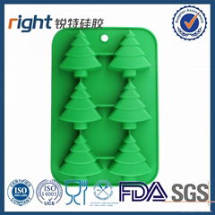 Silicone Molds for Making Christmas Tree Ice Cubes Cakes Candy Chocolate & Candl