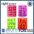 Letters and numbers silicone ice cube tray ,ice maker