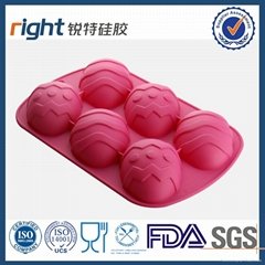 Personalized household easter egg silicone cake baking mold