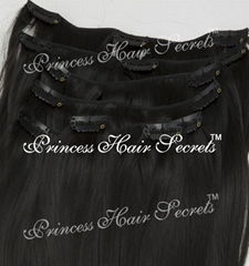 100% Human hair clip-in hair extension