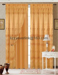 fashion valance organza embroidery curtain