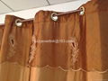 Double layer embroidery curtain with fashion valance 2