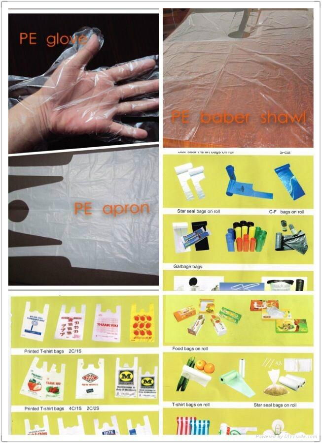 transparent plastic PE GLOVES 5