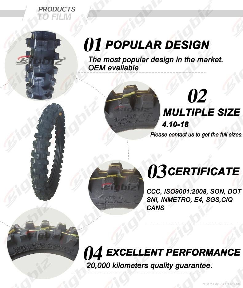 Chinese factory top quality motorcycle tire and inner tube  3
