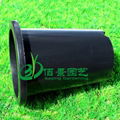 Black plastic flower pot for Orchid 4