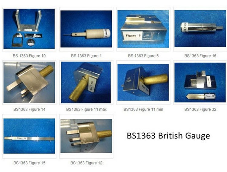 BS1363 British Standards Plug Socket  Gauges