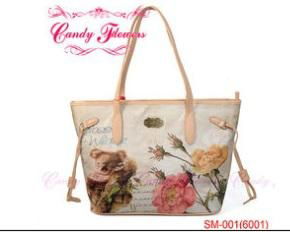 Fashionable big size Digital Printed Bags Eco Friendly flower Handbags