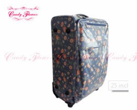 Blue flower 25 inch l   age Ladies Trolley Bag with Universal Wheel 4