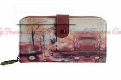 Elegant Digital Pattern Ladies Card Wallet Fashion Convenient Autumn Oil Printin 2
