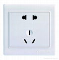 2pole 3pin PC flush type power socket