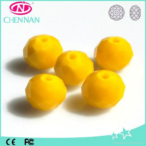 yiwu crystal beads, pujiang faceted rondelle glass beads factory 5