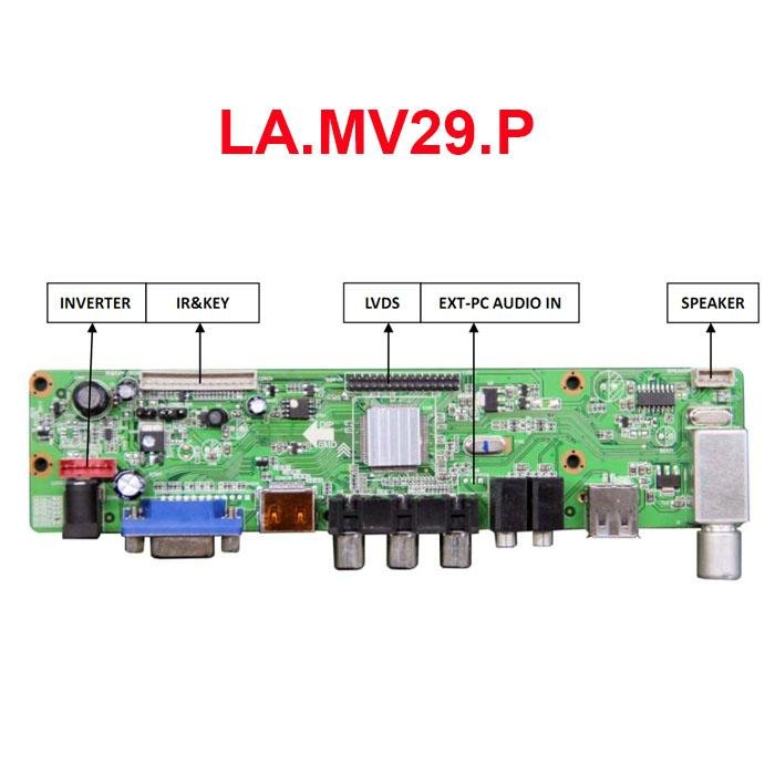 LA.MV29.P TV Controller Board LA.MV29.P with VGA HDMI AV USB TV