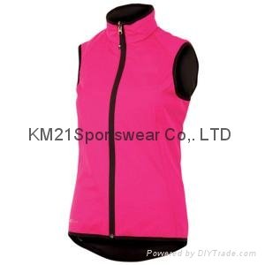 KM21 adult cyclist windproof vest cycling gliet  dyed cycling wear quick dry  4
