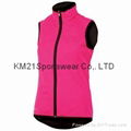 KM21 adult cyclist windproof vest cycling gliet  dyed cycling wear quick dry  4