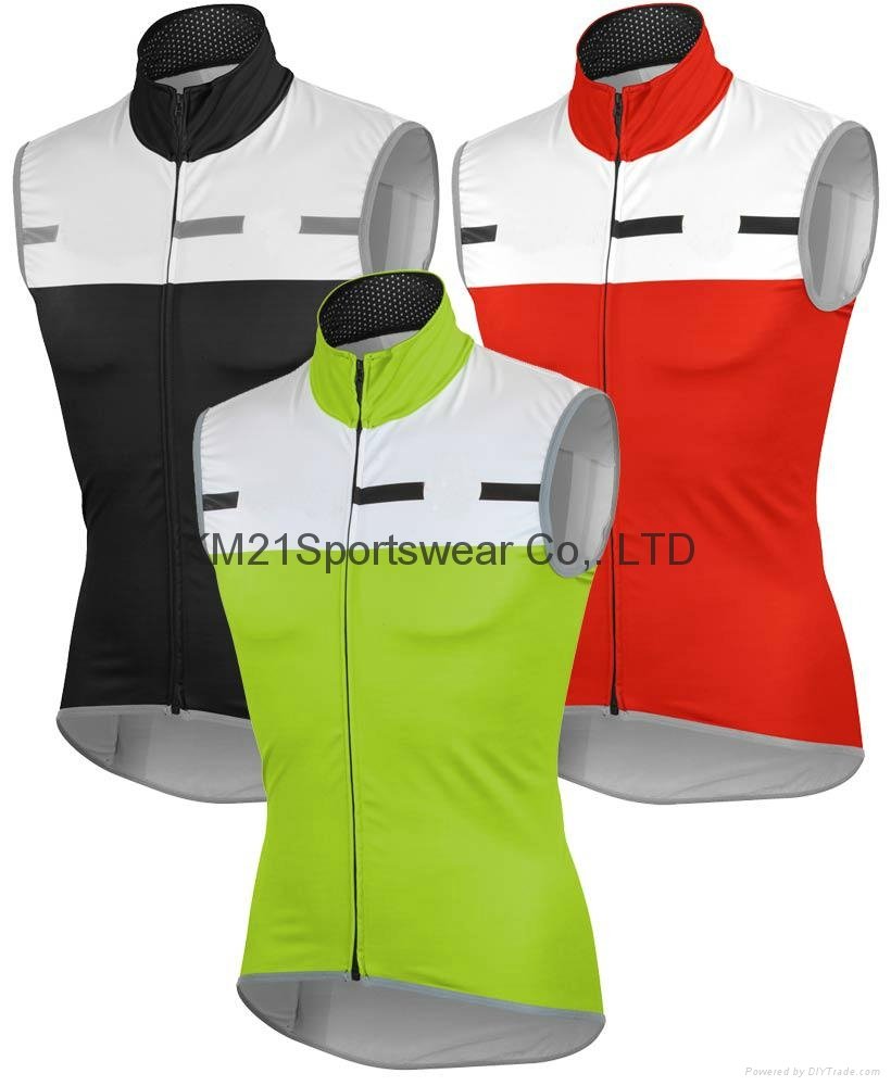 KM21 adult cyclist windproof vest cycling gliet  dyed cycling wear quick dry 