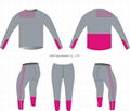 Pink women Full sleeve running wears 2015 bodybuilding wear slim fit running wea