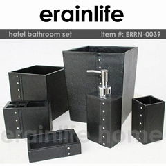 hotel polyresin bathroom set 