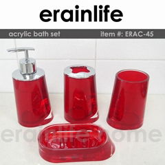 acrylic bath accessories collection