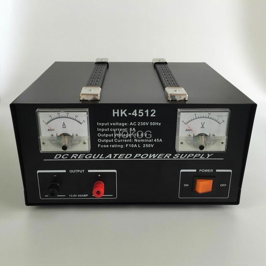  HK- 4512  45AMP 13.8VDC Linear power supply