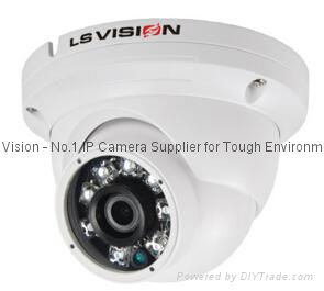 LS VISION 1/2.9" Progressive Scan CMOS 2MP Fixed Lens P2P IR Vandalproof Dome IP