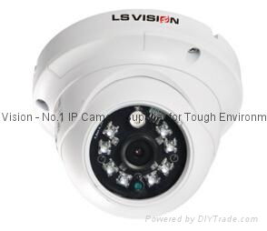 LS VISION 1/2.9" Progressive ScanCMOS 2MP Fixed Lens IR Vandalproof Dome CCTV Ca
