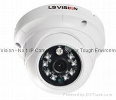 LS VISION 1/2.9" Progressive ScanCMOS 2MP Fixed Lens IR Vandalproof Dome CCTV Ca