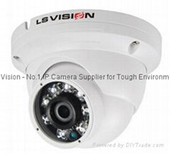 LS Vision 3MP Fixed Lens IR Night Vision Vandalproof Dome IP Camera ONVIF 2.4 Wi