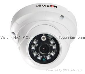 LS Vision HD 1/2.5" Progressive Scan CMOS 3MP Fixed Lens IP Vandalproof Dome CCT