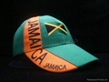 high quality acrylic hat with country flag embroidery