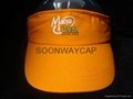 cotton sun visor cap with printing logo