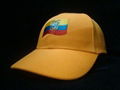 Wholesale Ecuador football cap with embroidery logo