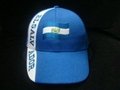 Wholesale Elsalvador football cap with embroidery flag