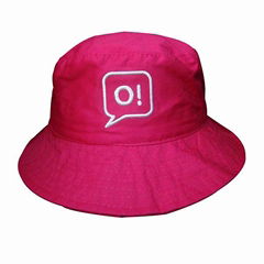 Wholesale cotton bucket cap with embroidery logo