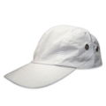 Top quality white Mcirofiber cap with metal eyelets