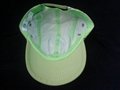 Green Microfiber hat with metal closure