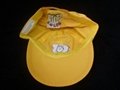 Cute Microfiber kids cap with stitching eyelets