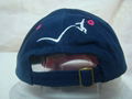 Heavy brushed cotton baseball cap with 3D embroidery logo
