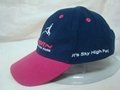Heavy brushed cotton baseball cap with 3D embroidery logo