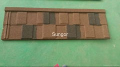 Stone coated metal roof tile