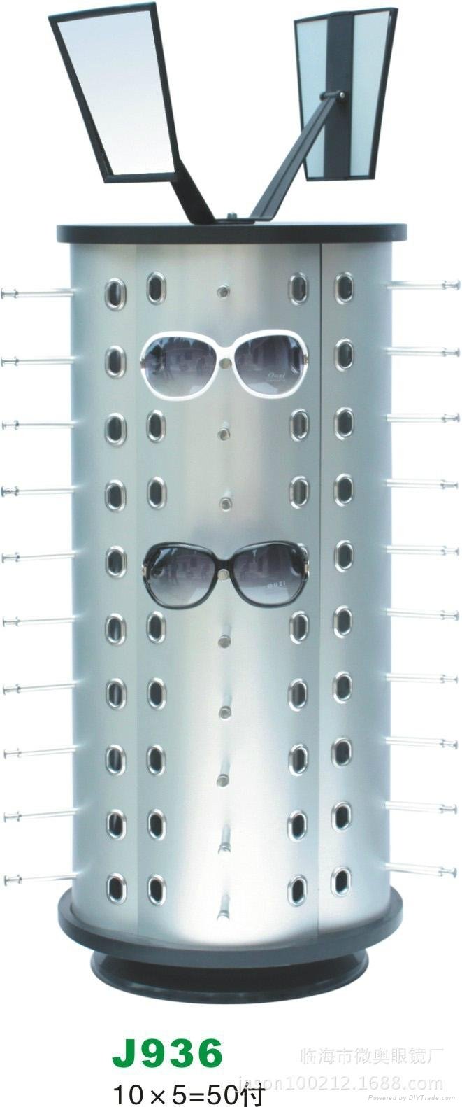 metal rotating eyewear display