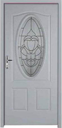 Steel - Panel - Door - With -Oval glass 2